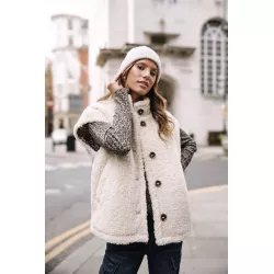 Veste Teddy sans manches Vatika Fur