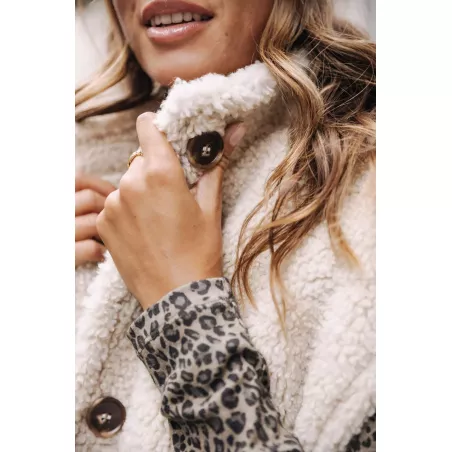 Vatika Fur Veste Teddy sans manches
