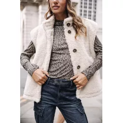 Veste Teddy sans manches Vatika Fur