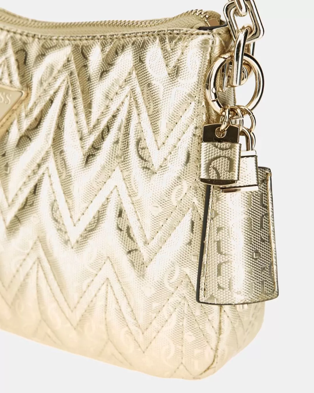 Adelard laminated shoulder bag