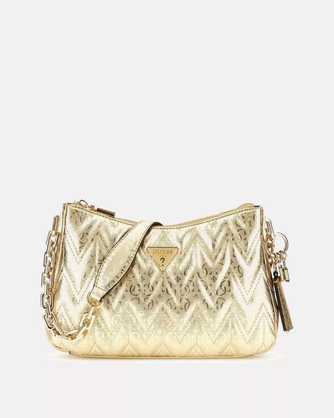 Adelard laminated shoulder bag