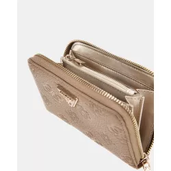 Mini portefeuille cresidia logo 4g pivoine