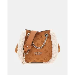 Mini sac à main en fausse fourrure