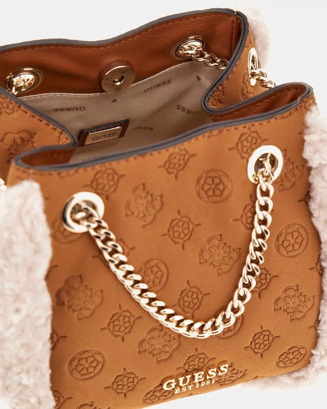 Davika faux fur mini handbag