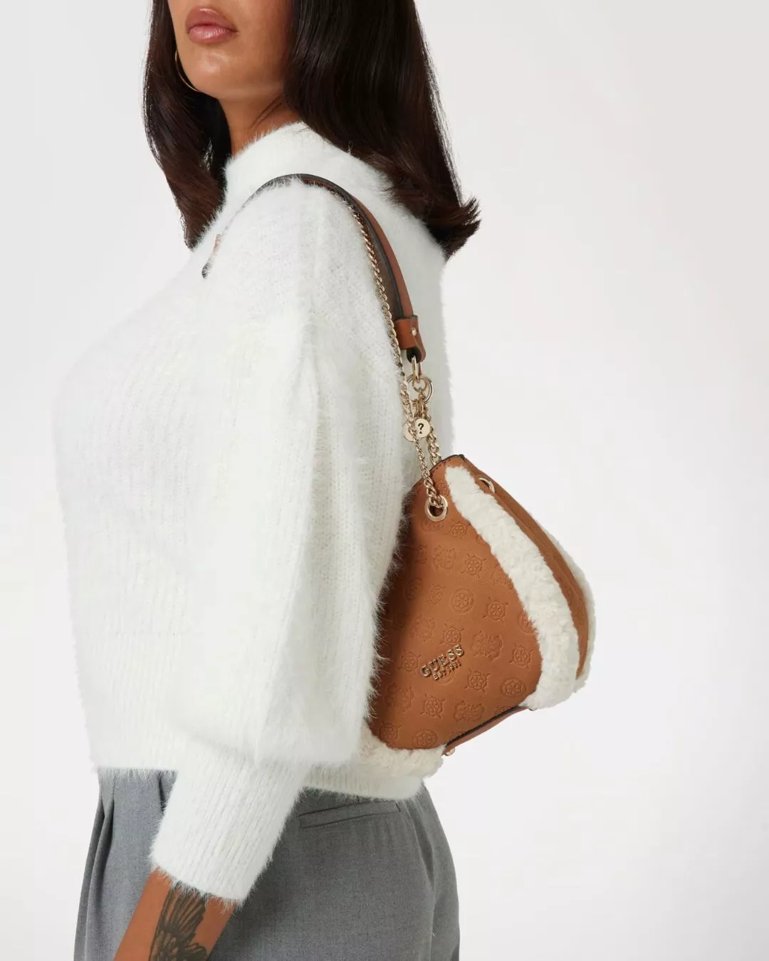 Davika faux fur mini handbag