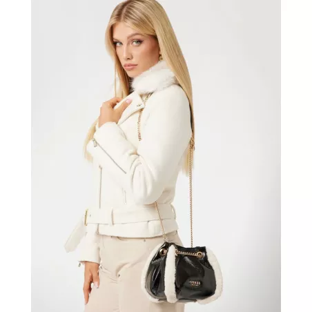 Davika faux fur mini handbag