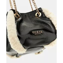 Mini sac à main en fausse fourrure