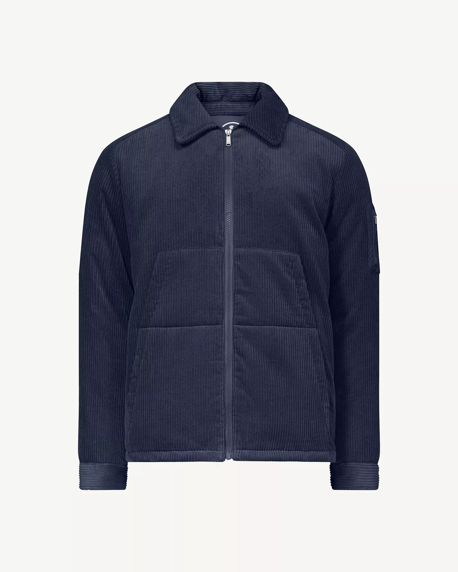 Doudoune surchemise en velour côtelé Marine Baltic