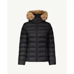 Doudoune à capuche Grand Froid Noir Luxe