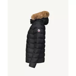 Doudoune à capuche Grand Froid Noir Luxe