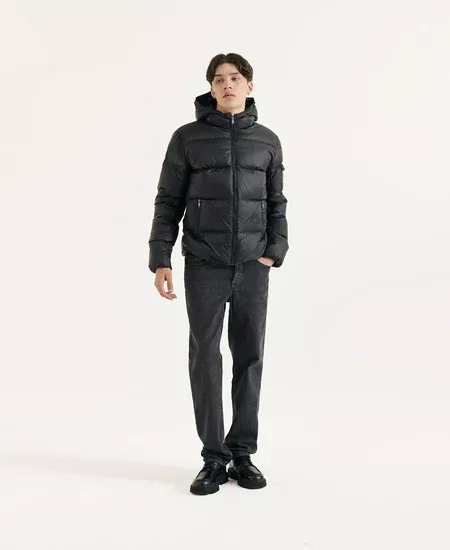 Doudoune à capuche Grand Froid Noir Java