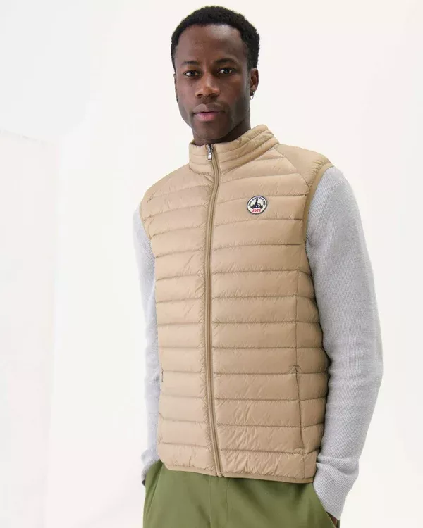 Doudoune sans manches Beige Tom