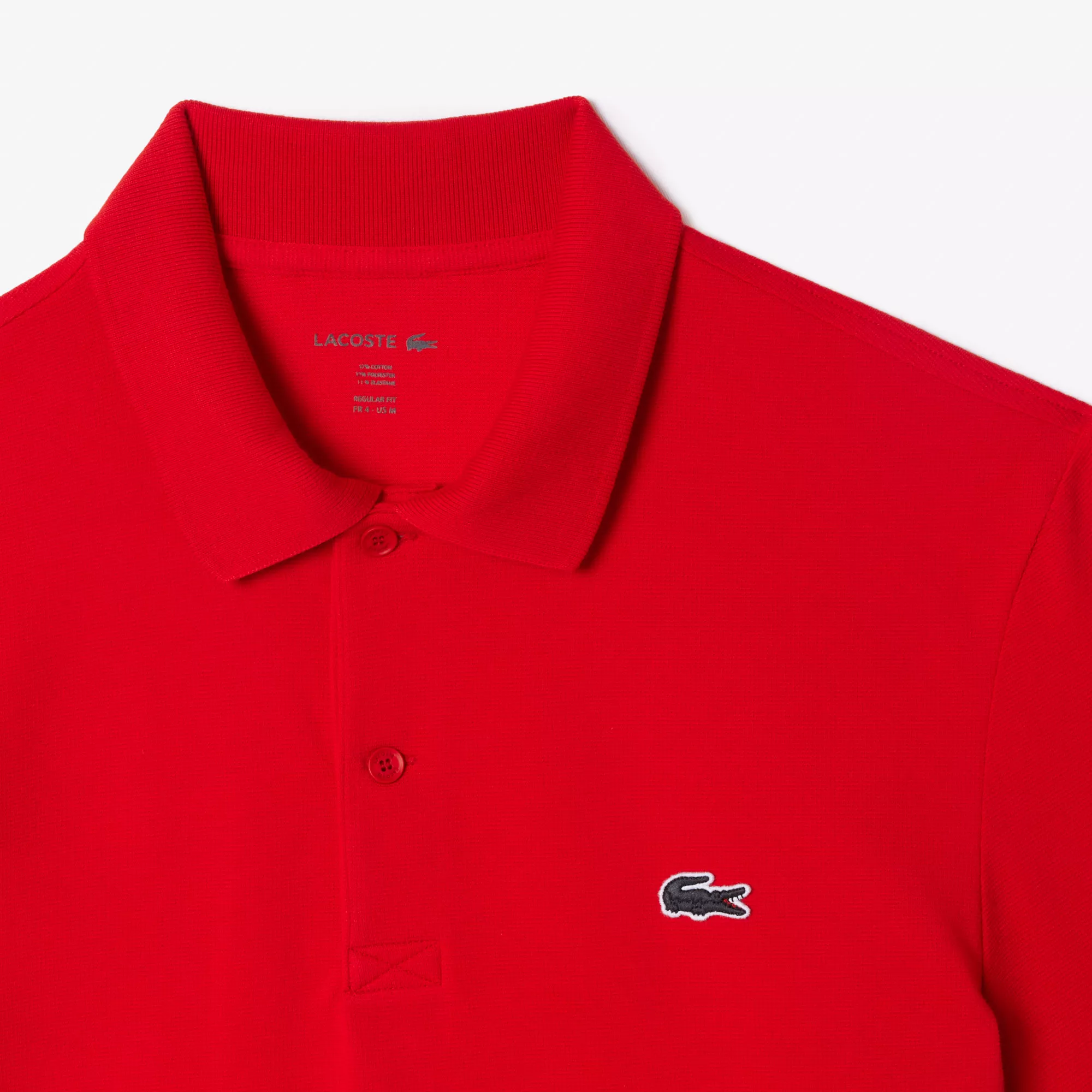 POLO REGULAR FIT EN COTON MÉLANGÉ