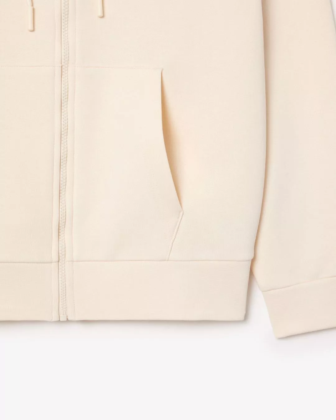 SWEATSHIRT ZIPPÉ EN MOLLETON À CAPUCHE