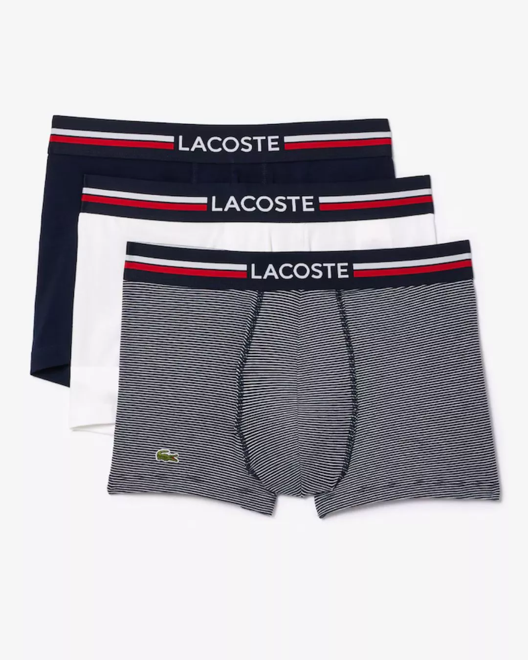 LOT DE 3 BOXERS COURTS ICONIC CEINTURE TRICOLORE