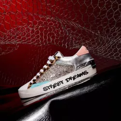 BASKET FAUNE SAUVAGE PLATINE EN DÉTRESSE