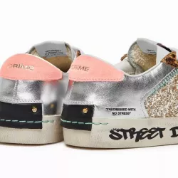 BASKET FAUNE SAUVAGE PLATINE EN DÉTRESSE