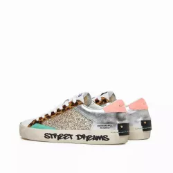 BASKET FAUNE SAUVAGE PLATINE EN DÉTRESSE