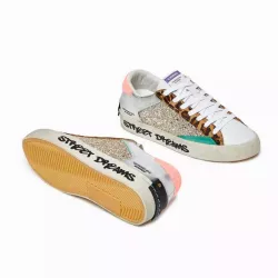 BASKET FAUNE SAUVAGE PLATINE EN DÉTRESSE