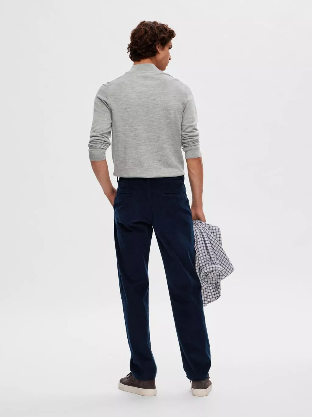 SLH196-PANTALON DROIT EN CORDELETTE