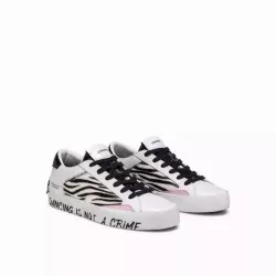 BASKET DISTRESSED GRAFFITI ZEBRA