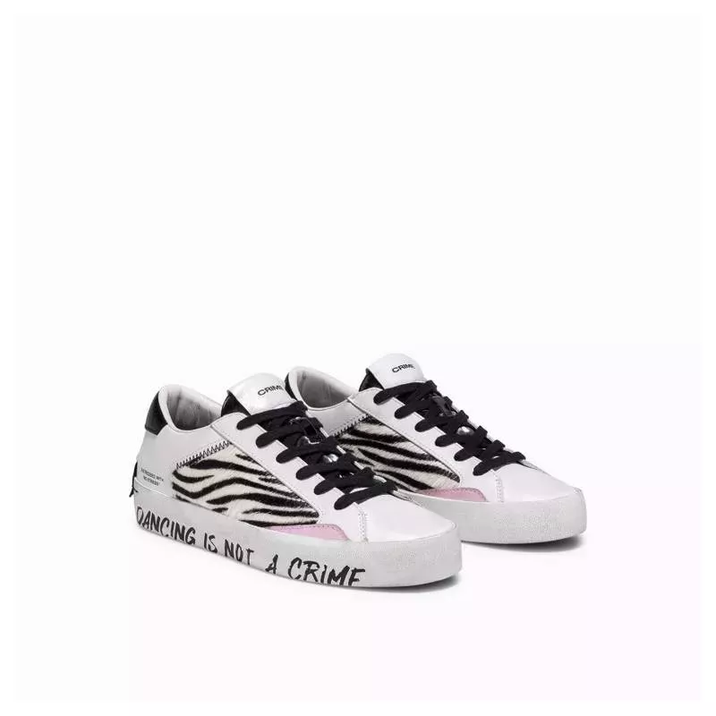 BASKET DISTRESSED GRAFFITI ZEBRA