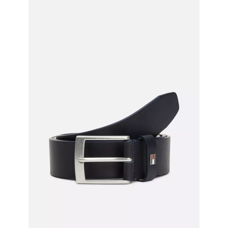 Ceinture en cuir à boucle carrée