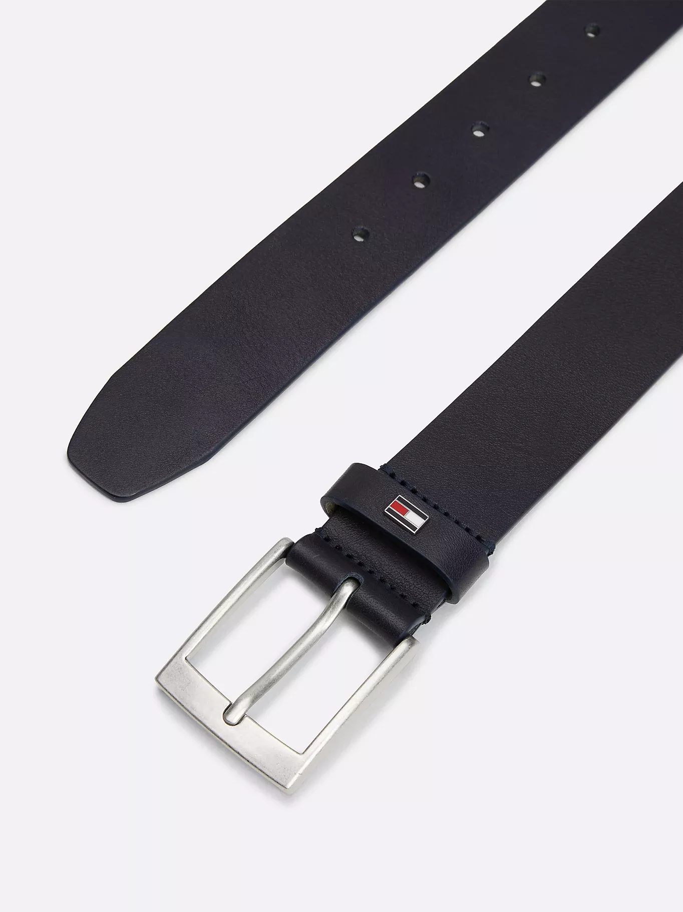 Ceinture en cuir à boucle carrée