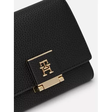 Portefeuille à trois volets et monogramme TH