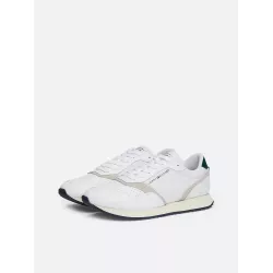 Baskets de running dentelées en cuir
