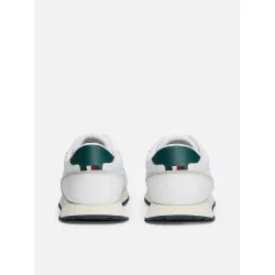 Baskets de running dentelées en cuir