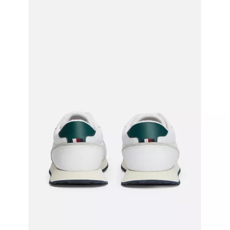 Baskets de running dentelées en cuir