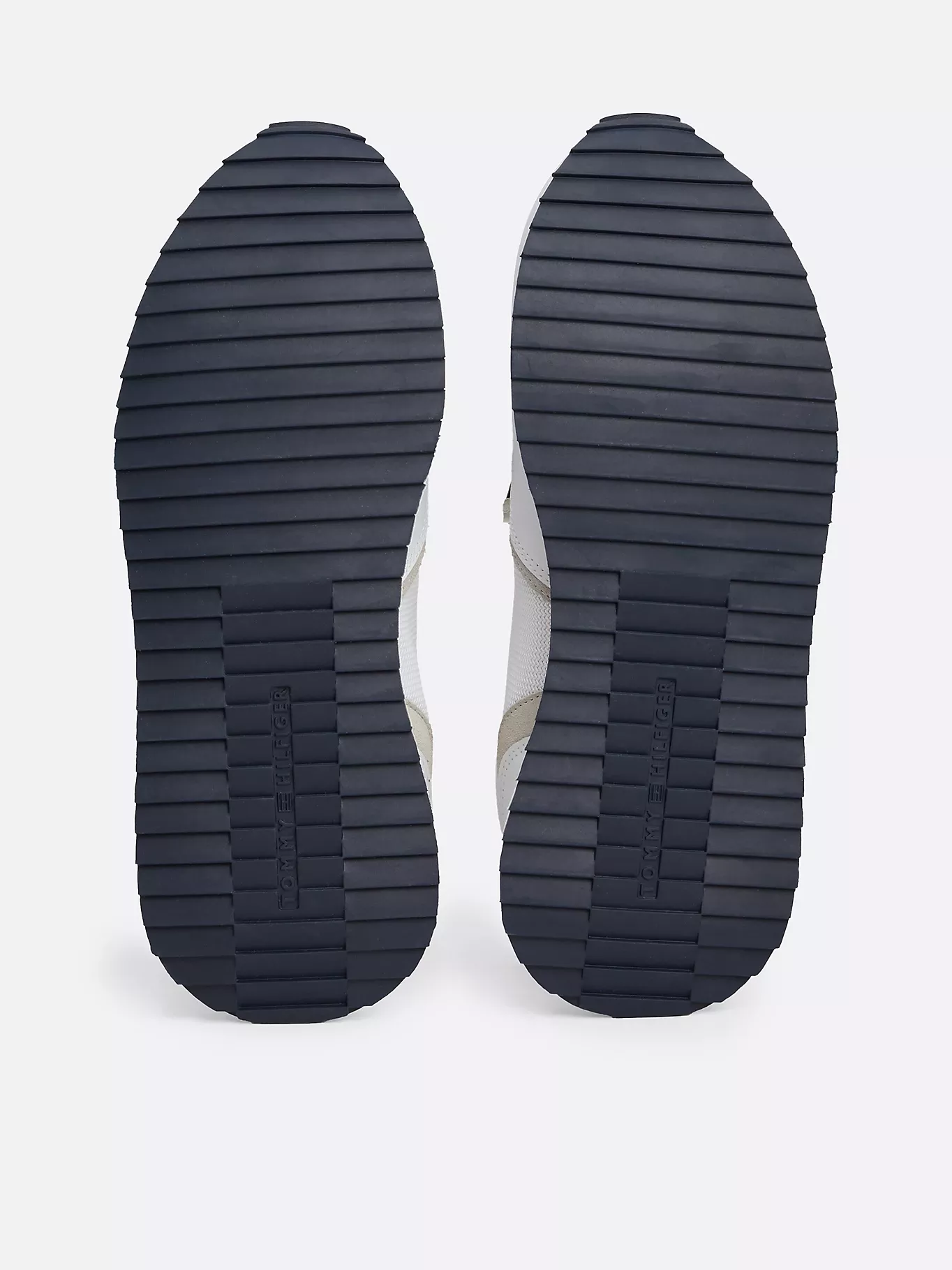 Baskets de running dentelées en cuir