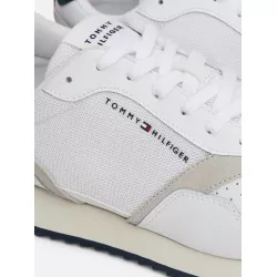 Baskets de running dentelées en cuir