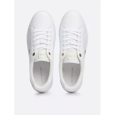 Baskets en cuir à monogramme TH