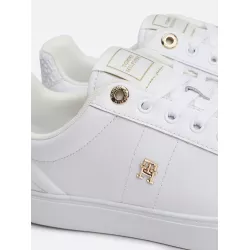 Baskets en cuir à monogramme TH