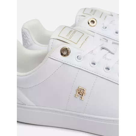 Baskets en cuir à monogramme TH