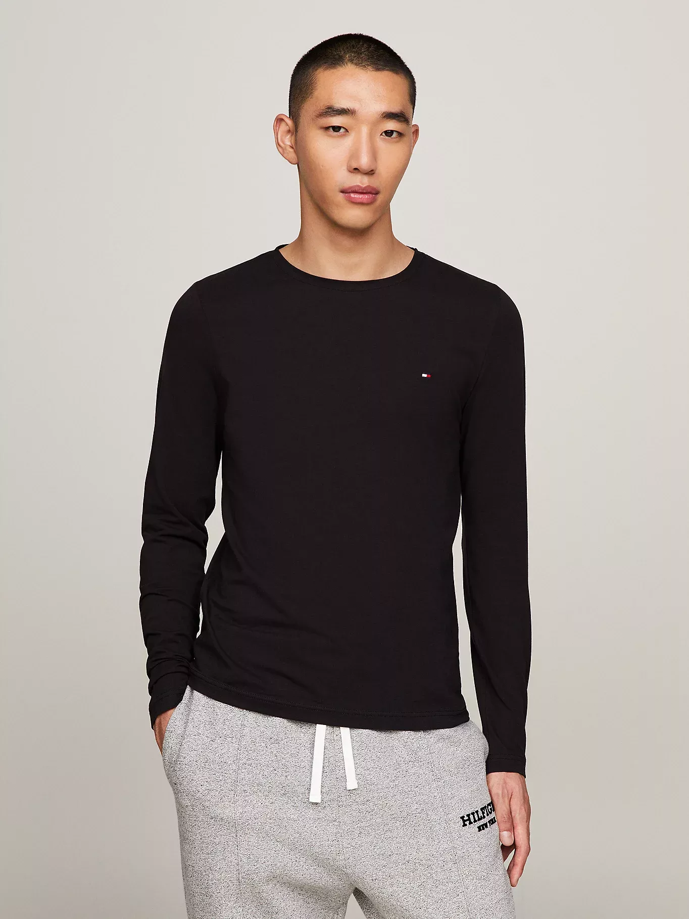 T-shirt ajusté à manches longues