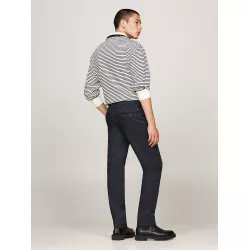 Chino droit Denton en coton imprimé