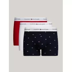 Lot de 3 boxers à motif et ceinture à logo