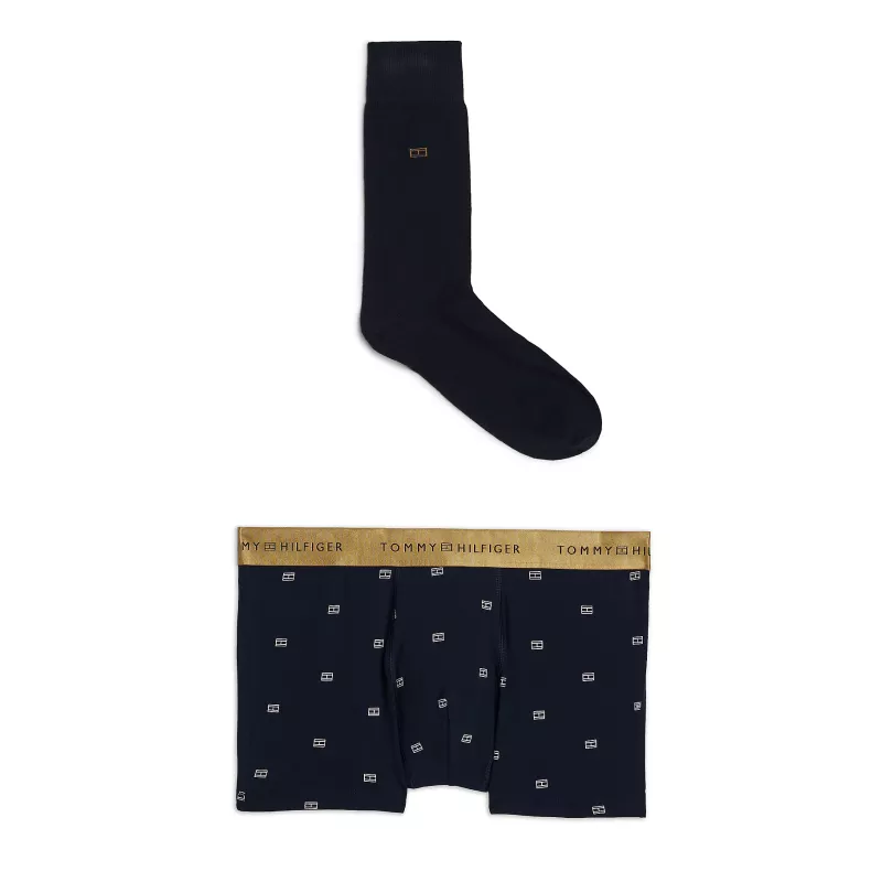 Coffret cadeau boxer et chaussettes à motif
