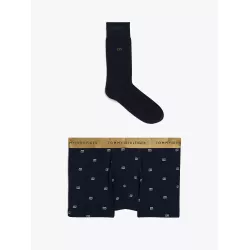 Coffret cadeau boxer et chaussettes à motif