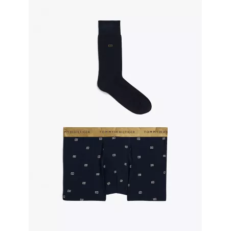 Coffret cadeau boxer et chaussettes à motif