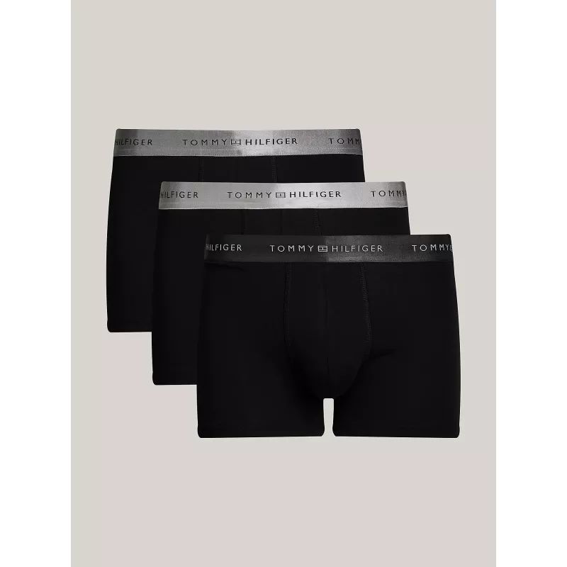 Coffret cadeau lot 3 boxers à logo métallisé