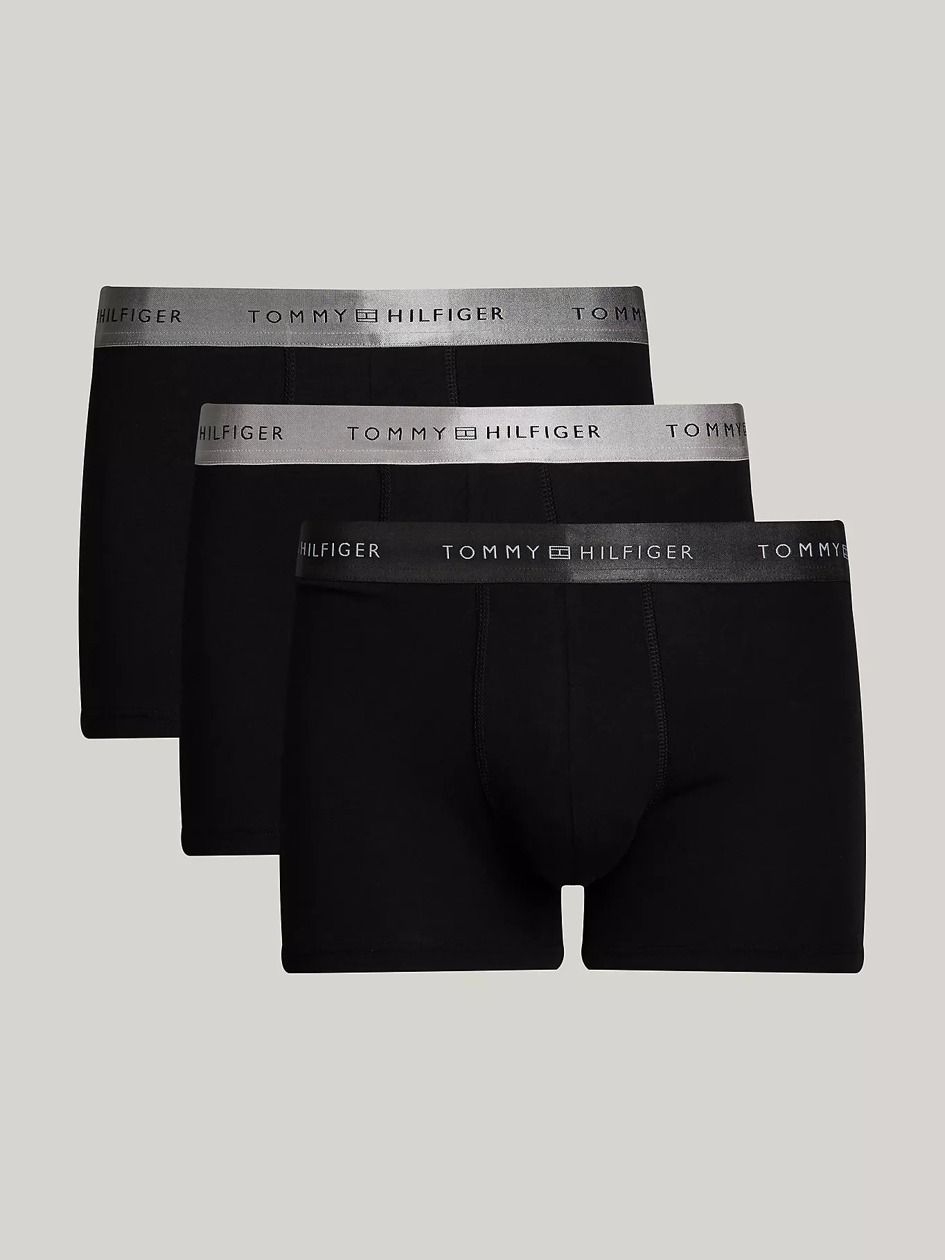Coffret cadeau lot 3 boxers à logo métallisé